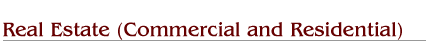 Real Estate (Commercial and Residential)